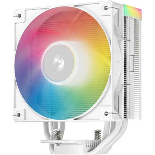 Устройство охлаждения(кулер) Deepcool AG400 Wh V2 ARGB Soc-AM5/AM4/1200/1700/1851 белый 4-pin 31.6dB Al+Cu 220W 643gr Ret (R-AG400-WHAMMN-GJD)