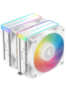 Устройство охлаждения(кулер) Deepcool AG620 Wh V2 ARGB Soc-AM5/AM4/1200/1700/1851 белый 4-pin 15-29.4dB Al+Cu 260W 1330gr Ret (R-AG620-WHAMMN-GJD)