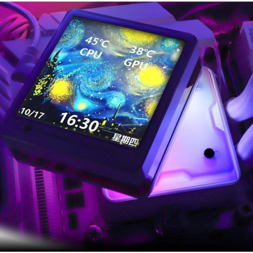 Система водяного охлаждения Thermalright Grand Vision 360 ARGB Soc-AM5/AM4/1151/1200/2066/2011/1700 белый 4-pin 29.6dB Al LCD Ret (G-VISION-360-WH-ARGB)