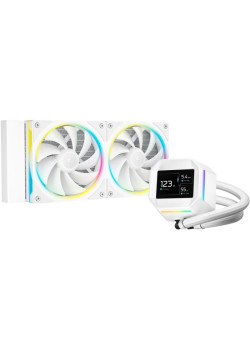 Система водяного охлаждения Deepcool LM240 WH ARGB Soc-AM5/AM4/1200/1700/1851 белый 4-pin 19-36dB Al LCD 220W 1404gr Ret (R-LM240-WHDMMC-1)