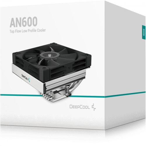 Кулер Deepcool AN600 Soc-AM5/AM4/1200/1700/1851 серебристый/черный 4-pin 18-24.4dB Al 180W 628gr Ret (R-AN600-BKNNMN-G) [R-AN600-BKNNMN-G]