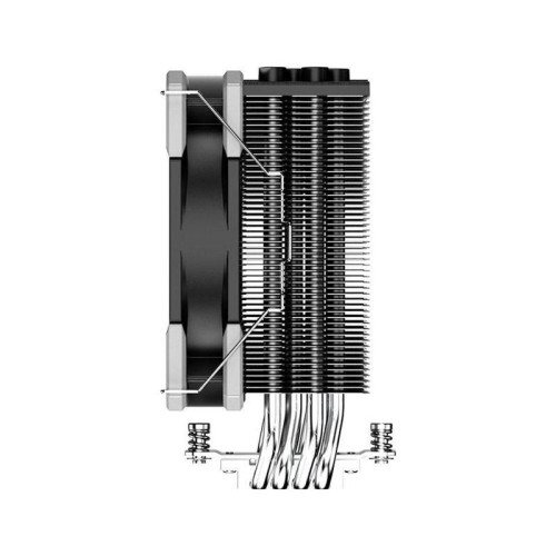 Кулер ID-Cooling SE-214-XT Basic Soc-AM5/AM4/1200/1700/1851 черный 4-pin 16-27dB Al+Cu 180W 500gr Ret [SE-214-XT BASIC]