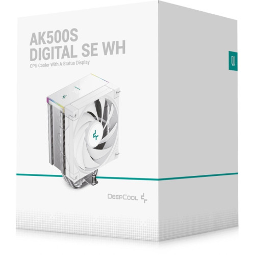 Устройство охлаждения(кулер) Deepcool AK500S Digital SE Wh Soc-AM5/AM4/1200/1700/1851 белый 4-pin 28dB Al+Cu LCD 240W 864gr Ret (R-AK500S-WHADMN-GJD) Устройство охлаждения(кулер) Deepcool AK500S Digital SE Wh Soc-AM5/AM4/1200/1700/1851 белый 4-pin 28dB Al+Cu LCD 240W 864gr Ret (R-AK500S-WHADMN-GJD)
