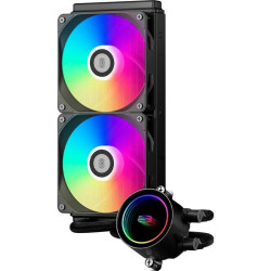 Система водяного охлаждения PcCooler DA240 BK ARGB Soc-AM5/AM4/1200/1700/1851 черный 4-pin Al+Cu 270W Ret (DA240-BKAWXX-GL) [DA240-BKAWXX-GL]
