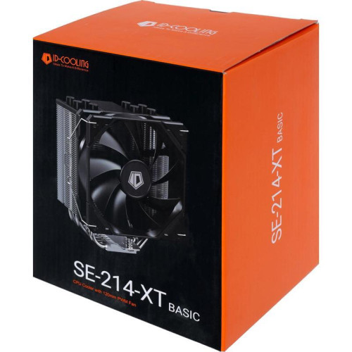 Кулер ID-Cooling SE-214-XT Basic Soc-AM5/AM4/1200/1700/1851 черный 4-pin 16-27dB Al+Cu 180W 500gr Ret [SE-214-XT BASIC]