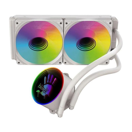 Система водяного охлаждения Bloody BD-LC240ARGB1 ARGB Soc-AM5/AM4/1200/1700/1851 белый 4-pin 22-35dB Al+Cu LCD 260W 1200gr Ret (BD-LC240ARGB1-WH)