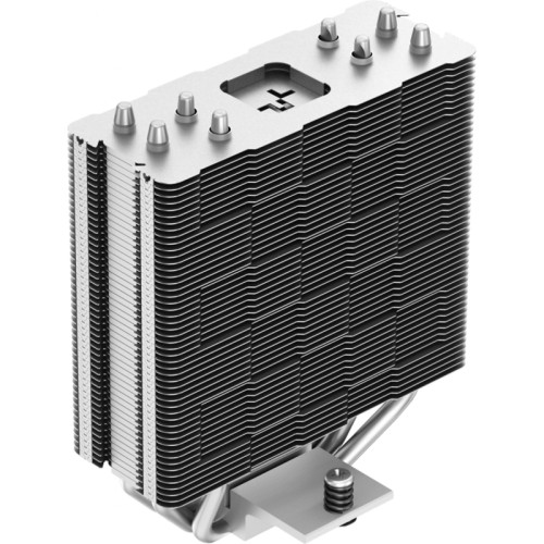 Кулер Deepcool AG400 Soc-AM5/AM4/1200/1700/1851 серебристый/черный 4-pin 18-31.6dB Al+Cu 220W 614gr Ret (R-AG400-BKNNMN-G-1) [R-AG400-BKNNMN-G-1]