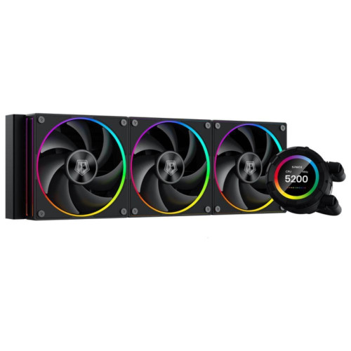 Система водяного охлаждения ID-Cooling SL360 ARGB Soc-AM5/AM4/1200/1700/1851 черный 4-pin 14-30dB Al+Cu LCD 350W Ret [SL360]