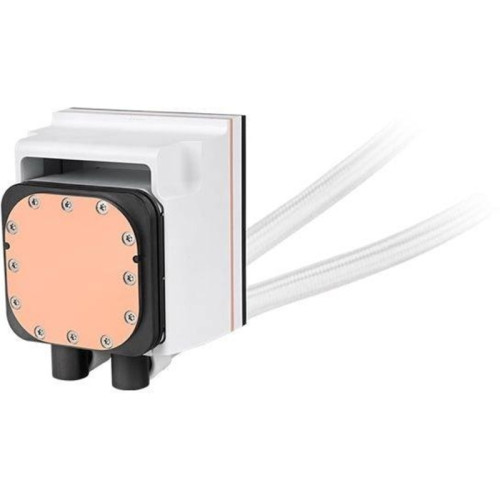 Система водяного охлаждения Thermaltake MAGFloe 420 Ultra Snow ARGB Soc-AM5/AM4/1200/1700/1851 белый 4-pin 34.5dB Al+Cu LCD Ret (CL-W452-PL14SW-A)