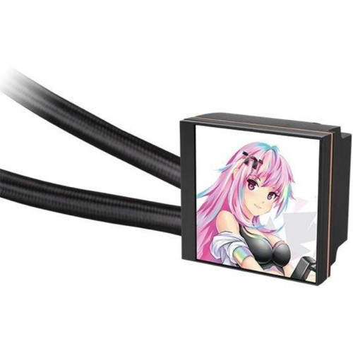 Система водяного охлаждения Thermaltake MAGFloe 420 Ultra ARGB Soc-AM5/AM4/1200/1700/1851 черный 4-pin 34.5dB Al+Cu LCD Ret (CL-W451-PL14SW-A)