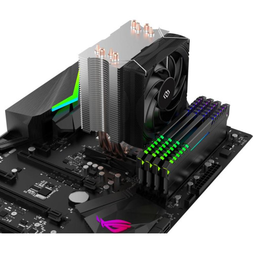 Устройство охлаждения(кулер) Digma D-CPC150-PWM1 Soc-AM5/AM4/1200/1700/1851 черный 4-pin 14-26dB Al+Cu 150W 360gr Ret