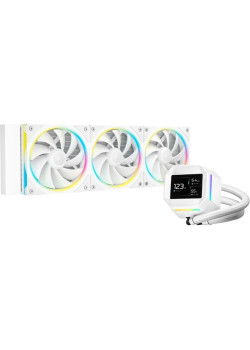 Система водяного охлаждения Deepcool LM360 WH ARGB Soc-AM5/AM4/1200/1700/1851 белый 4-pin 19-36dB Al LCD 250W 1729gr Ret (R-LM360-WHDMMC-1)