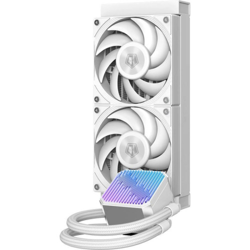 Система водяного охлаждения ID-Cooling DX240 Max Soc-AM5/AM4/1200/1700/1851 белый 4-pin 32.5dB Al+Cu 300W Ret (DX240 MAX WHITE)