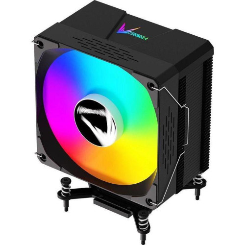 Кулер Formula Ice Burg EX ARPW 6P ARGB Soc-AM5/AM4/1200/1700/1851 черный 4-pin 17-34dB Al+Cu 220W Ret [ICE BURG EX ARPW 6P]