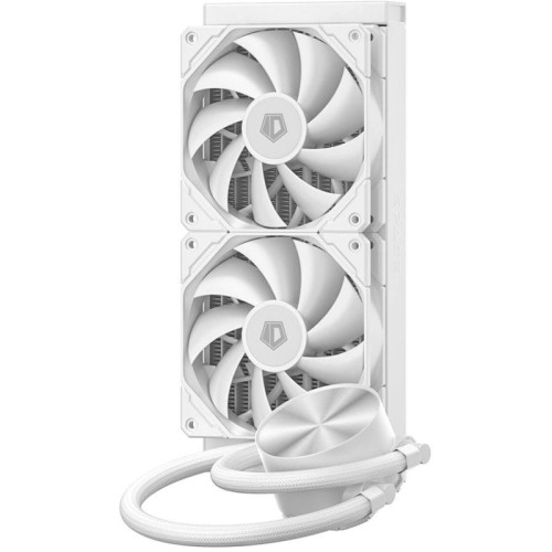 Система водяного охлаждения ID-Cooling FX240 Pro Soc-AM5/AM4/1200/1700/1851 белый 4-pin 35.2dB Al+Cu 300W Ret (FX240 PRO WHITE)