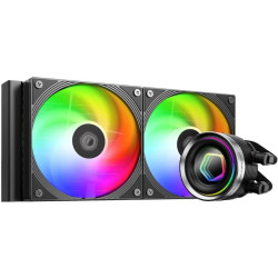 Система водяного охлаждения ID-Cooling FX240 Inf ARGB Soc-AM5/AM4/1200/1700/1851 черный 4-pin 27.2dB Al+Cu 300W Ret [FX240 INF]