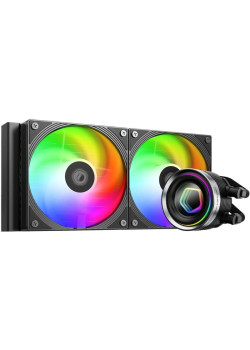 Система водяного охлаждения ID-Cooling FX240 Inf ARGB Soc-AM5/AM4/1200/1700/1851 черный 4-pin 27.2dB Al+Cu 300W Ret [FX240 INF]
