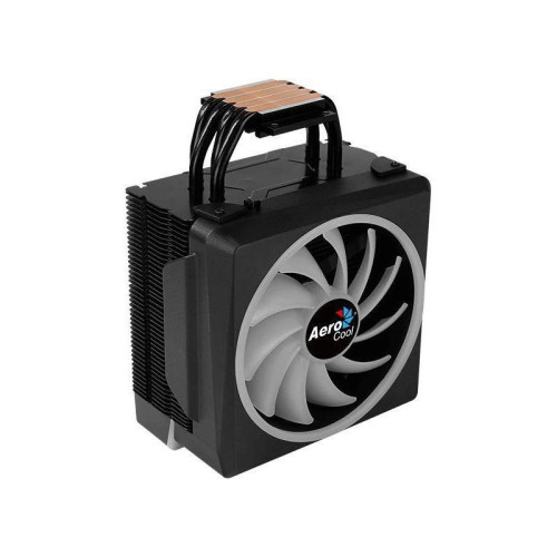 Кулер Aerocool Cylon 4F ARGB Soc-AM5/AM4/1200/1700/1851 черный 4-pin 14-26dB Al+Cu 145W 550gr Ret (CYLON 4F ARGB PWM 4P) [CYLON 4F ARGB PWM 4P]