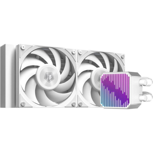 Система водяного охлаждения ID-Cooling DX240 Max Soc-AM5/AM4/1200/1700/1851 белый 4-pin 32.5dB Al+Cu 300W Ret (DX240 MAX WHITE)