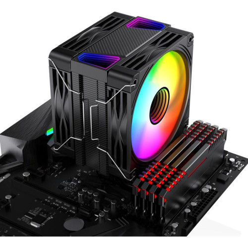 Устройство охлаждения(кулер) Bloody BD-AC230-ARGB1 ARGB Soc-AM5/AM4/1200/1700/1851 черный 4-pin 22-32dB Al+Cu LCD 230W 715gr Ret (BD-AC230-ARGB1-BK)