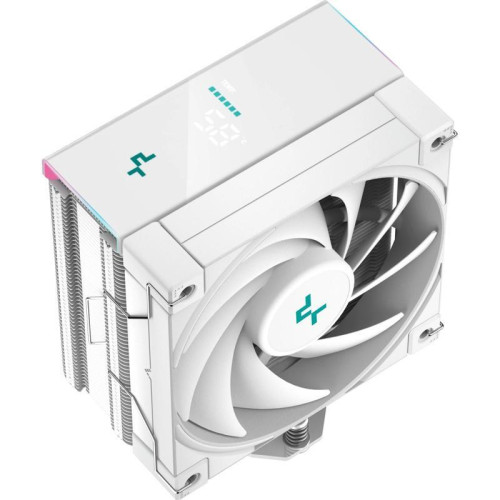 Кулер Deepcool AK400 Digital ARGB Soc-AM5/AM4/1200/1700/1851 белый 4-pin 28dB Al+Cu LCD 220W 695gr Ret (R-AK400-WHADMN-G) [R-AK400-WHADMN-G]