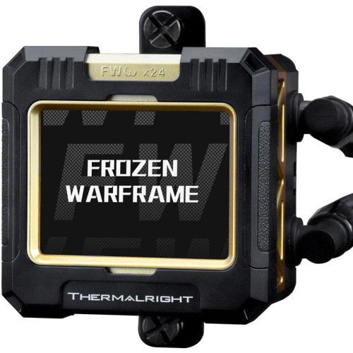 Система водяного охлаждения Thermalright Frozen Warframe 420 ARGB Soc-AM5/AM4/1200/1700/1851 черный 4-pin 29.8dB Al LCD Ret (F-WFRAME-420-BL-ARGB)