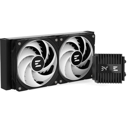 Система водяного охлаждения Zalman Alpha2 A24 ARGB Soc-AM5/AM4/1200/1700/1851 черный 4-pin 29.7dB Al+Cu LCD 2000gr Ret (ALPHA2 A24 BLACK) [ALPHA2 A24 BLACK]