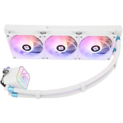 Водяное охлаждение для процессора/ Thermalright Aqua Elite 360 White Argb V3 (360mm, White, ARGB/ Fans: 3x120mm, 66.17CFM, 25.6dBA, 1500RPM/ Pump height 53mm, 23dBA, 3300RPM, Rad thickness 27mm/ S: 1200, 1700, 1851, 2011, 2066, 115X, AM5, AM4) Водяное охлаждение для процессора/ Thermalright Aqua Elite 360 White Argb V3 (360mm, White, ARGB/ Fans: 3x120mm, 66.17CFM, 25.6dBA, 1500RPM/ Pump height 53mm, 23dBA, 3300RPM, Rad thickness 27mm/ S: 1200, 1700, 1851, 2011, 2066, 115X, AM5, AM4)