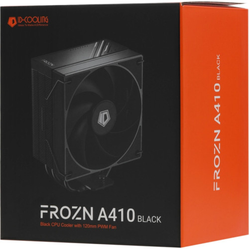 Кулер ID-Cooling Frozn A410 Soc-AM5/AM4/1200/1700/1851 черный 4-pin 29.85dB Al+Cu 220W 720gr Ret (FROZN A410 BLACK) [FROZN A410 BLACK]