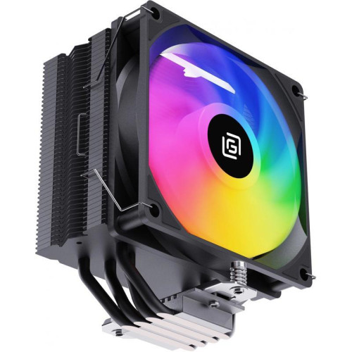 Кулер Oklick OG-CPC180FRGB-PWM1 RGB Soc-AM5/AM4/1151/1200/2066/2011/1700 черный 4-pin 20dB Al+Cu 180W 820gr Ret [OG-CPC180FRGB-PWM1]