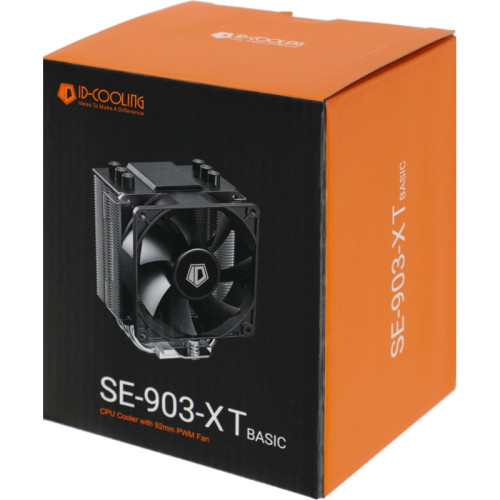 Кулер ID-Cooling SE-903-XT Basic Soc-AM5/AM4/1200/1700/1851 черный 4-pin 14-26dB Al+Cu 130W 650gr Ret [SE-903-XT BASIC]