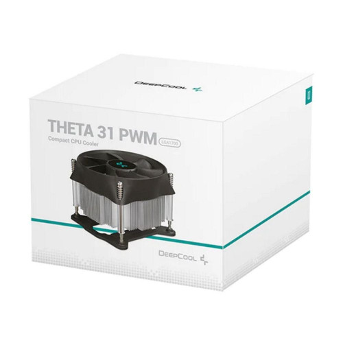 Кулер Deepcool Theta 31 PWM Soc-1700/1851 черный/синий 4-pin 30.3dB Al+Cu 95W 424gr Ret (DP-ICAS-T31P-17) [DP-ICAS-T31P-17]