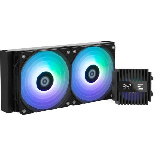 Система водяного охлаждения Zalman Alpha2 A24 ARGB Soc-AM5/AM4/1200/1700/1851 черный 4-pin 29.7dB Al+Cu LCD 2000gr Ret (ALPHA2 A24 BLACK) [ALPHA2 A24 BLACK]