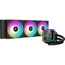 Система водяного охлаждения Deepcool LD360 ARGB Soc-AM5/AM4/1200/1700/1851 черный 4-pin 38.71dB Al LCD 1786gr Ret (R-LD360-BKDMMN-G-1) [R-LD360-BKDMMN-G-1]
