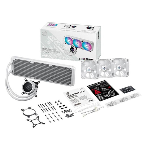 Система водяного охлаждения Asus ROG Strix LC III 360 ARGB White Edition ARGB Soc-AM5/AM4/1200/1700/1851 белый 4-pin 36dB Al LCD 300W Ret (90RC00T2-M0UAY0) Система водяного охлаждения Asus ROG Strix LC III 360 ARGB White Edition ARGB Soc-AM5/AM4/1200/1700/1851 белый 4-pin 36dB Al LCD 300W Ret (90RC00T2-M0UAY0)
