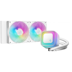 Система водяного охлаждения Deepcool LE240 V2 Soc-AM5/AM4/1200/1700/1851 белый 4-pin 28.2-31.6dB Al 220W 1359gr Ret (R-LE240-WHAMMN-G-2)