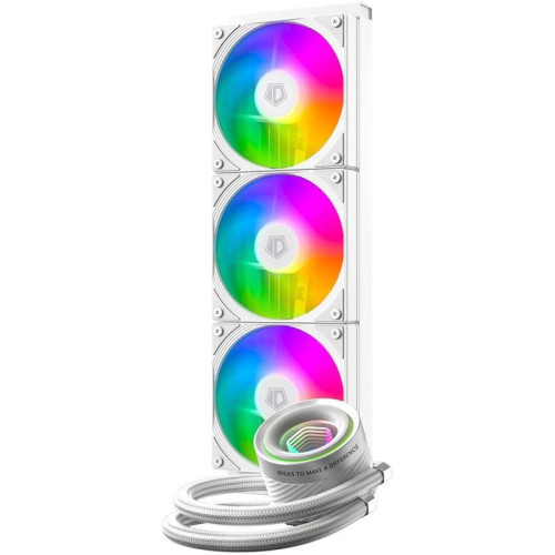 Система водяного охлаждения ID-Cooling FX360 Inf ARGB Soc-AM5/AM4/1200/1700/1851 белый 4-pin 27.2dB Al+Cu 350W Ret (FX360 INF WHITE) [FX360 INF WHITE]