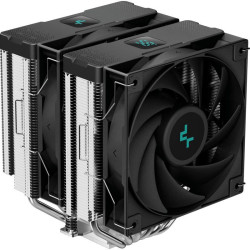 Кулер Deepcool AG620 Digital Soc-AM5/AM4/1151/1200/2066/1700 черный 4-pin 29.4dB Al+Cu LCD 260W 1370gr Ret (R-AG620-BKNDMN-G-1) [R-AG620-BKNDMN-G-1]