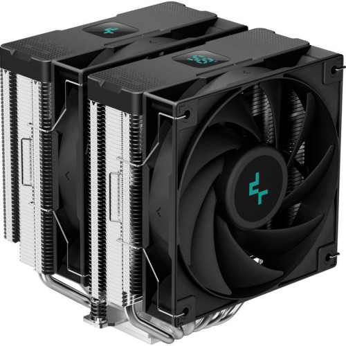 Кулер Deepcool AG620 Digital Soc-AM5/AM4/1151/1200/2066/1700 черный 4-pin 29.4dB Al+Cu LCD 260W 1370gr Ret (R-AG620-BKNDMN-G-1) [R-AG620-BKNDMN-G-1]