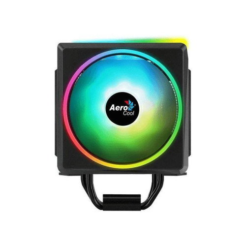 Кулер Aerocool Cylon 4F ARGB Soc-AM5/AM4/1200/1700/1851 черный 4-pin 14-26dB Al+Cu 145W 550gr Ret (CYLON 4F ARGB PWM 4P) [CYLON 4F ARGB PWM 4P]