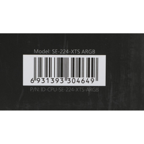 Кулер ID-Cooling SE-224-XTS ARGB Soc-AM5/AM4/1200/1700/1851 черный 4-pin 29dB Al+Cu 220W 650gr Ret (SE-224-XTS ARGB) [SE-224-XTS ARGB]