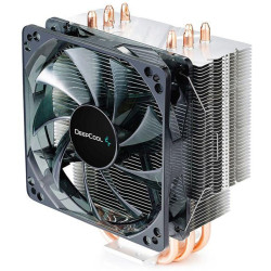Кулер Deepcool Gammaxx 400 Blue Basic Soc-AM5/AM4/1200/1700/1851 черный 4-pin 18-30dB Al+Cu 130W 640gr Ret (DP-MCH4-GMX400P-BL) [DP-MCH4-GMX400P-BL]