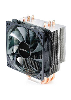 Кулер Deepcool Gammaxx 400 Blue Basic Soc-AM5/AM4/1200/1700/1851 черный 4-pin 18-30dB Al+Cu 130W 640gr Ret (DP-MCH4-GMX400P-BL) [DP-MCH4-GMX400P-BL]
