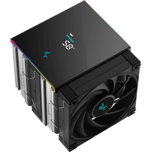 Устройство охлаждения(кулер) Deepcool AK620 Digital SE ARGB Soc-AM5/AM4/1200/1700/1851 черный 4-pin 19-28dB Al+Cu LCD 260W 1400gr Ret (R-AK620-BKADMN-GJD)