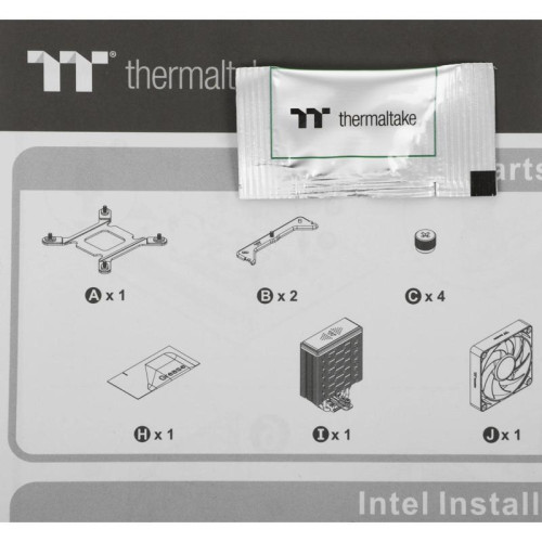 Кулер Thermaltake Astria 200 ARGB Soc-AM5/AM4/1200/1700/1851 черный 4-pin 26.8dB Al 210W Ret (CL-P119-AL12SW-A) [CL-P119-AL12SW-A]