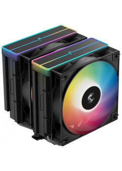 Устройство охлаждения(кулер) Deepcool AG620 Bk V2 ARGB Soc-AM5/AM4/1200/1700/1851 черный 4-pin 15-29dB Al+Cu 260W 1330gr Ret (R-AG620-BKAMMN-GJD)