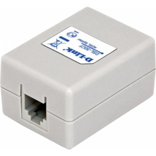 Сплиттер DialUp D-Link DSL-30CF/RS RJ-11 Annex A/L/M внешний белый