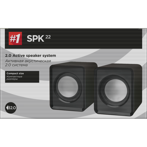 Defender#1 Акустическая 2.0 система SPK 22 черный, 4 Вт, питание от USB Defender#1 Акустическая 2.0 система SPK 22 черный, 4 Вт, питание от USB