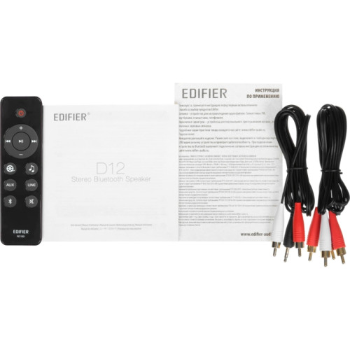Акустическая система/ Колонки EDIFIER D12 Чёрный 70Вт. 4 динамика. Частотная характеристика: 54Гц-20кГц. Входы: AUX, линейный, Bluetooth. Выходы: линейный, пульт ДУ