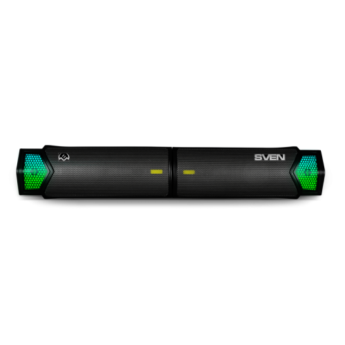 Саундбар мини SVEN SB-G1450, черный (10 Вт, питание USB, Bluetooth, подсветка)